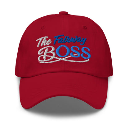 The Fairway Boss Sparkling Glitter Print Embroidered Golf Cap - Funny Golf Tee by Swing Epic