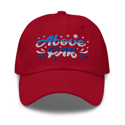 Above Par Embroidered Golf Cap - Funny Golf Tee by Swing Epic