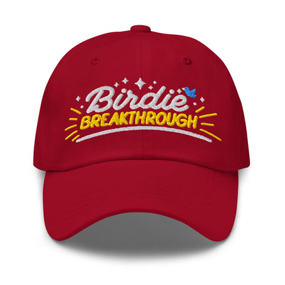 Birdie Breakthrough Embroidered Golf Cap - Funny Golf Tee by Swing Epic