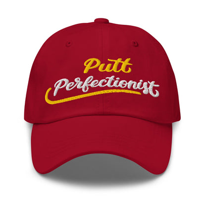 Putt Perfectionist Fun Embroidered Golf Cap - Funny Golf Tee by Swing Epic