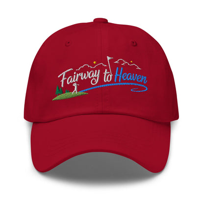 Fairway to Heaven Embroidered Golf Cap - Funny Golf Tee by Swing Epic