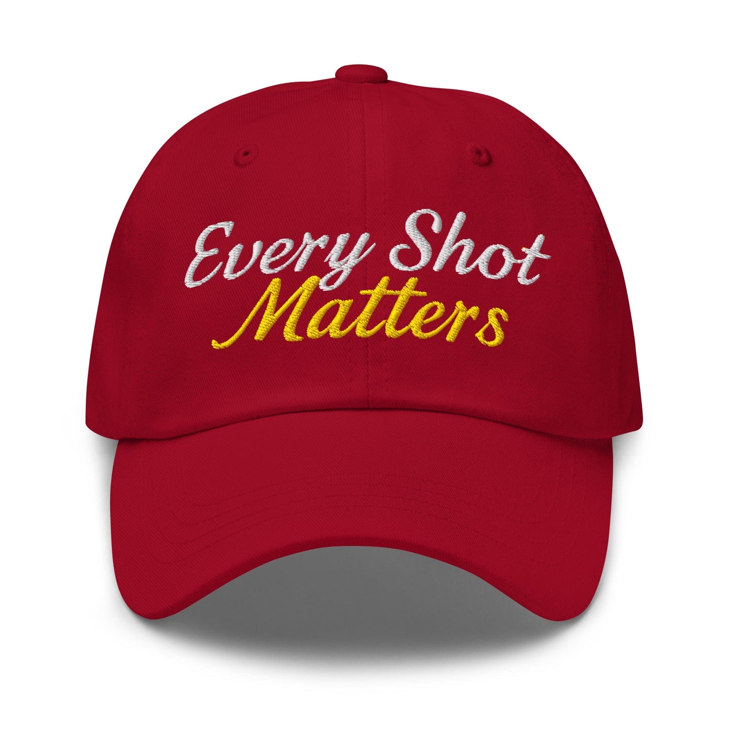 Every Shot Matters Fun Embroidered Golf Cap - Funny Golf Tee by Swing Epic