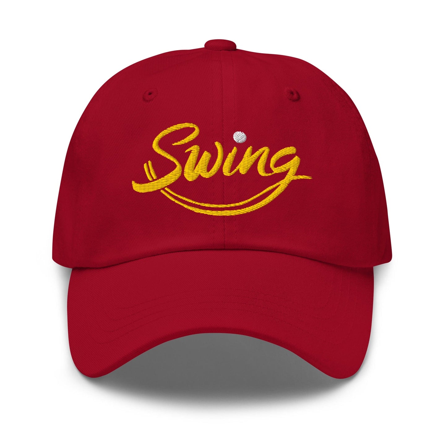 Swing into Action Statement Embroidered Golf Cap - Funny Golf Tee by Swing Epic