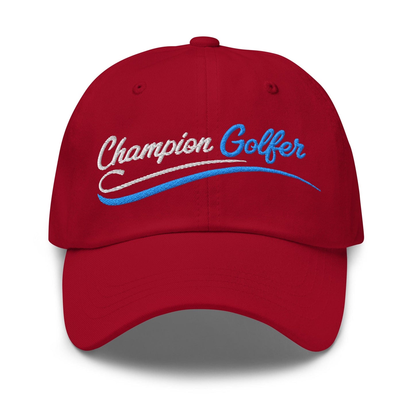 Champion Golfer Sparkling Star Fun Embroidered Golf Cap - Funny Golf Tee by Swing Epic