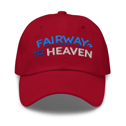 Fairway To Heaven Fun Spirit Embroidered Golf Cap - Funny Golf Tee by Swing Epic