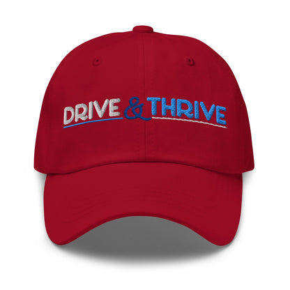 Drive & Thrive Embroidered Golf Cap - Funny Golf Tee by Swing Epic