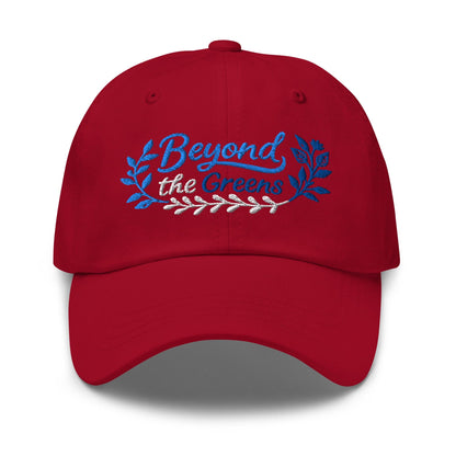 Beyond the Greens Embroidered Golf Cap - Funny Golf Tee by Swing Epic