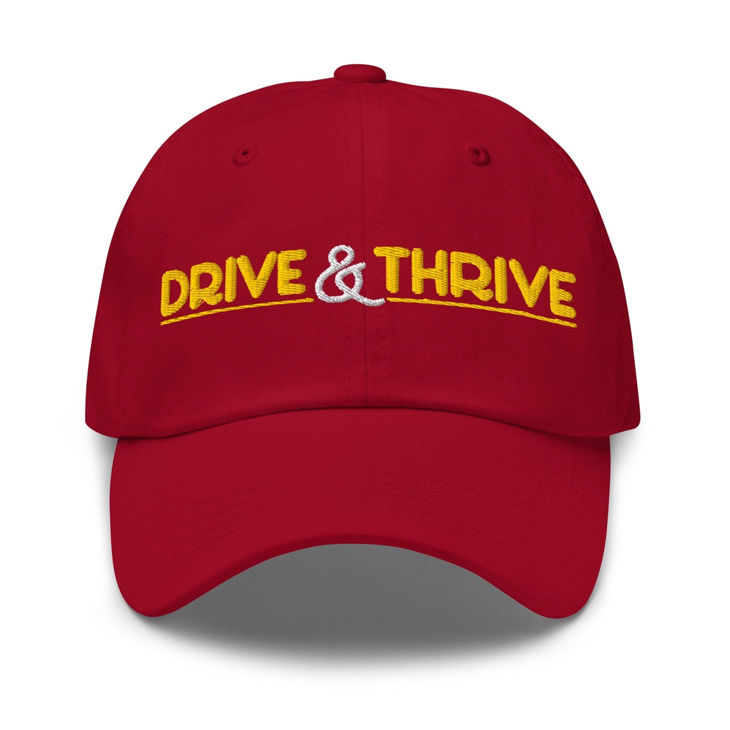 Drive & Thrive Embroidered Golf Cap - Funny Golf Tee by Swing Epic
