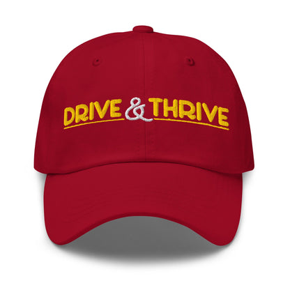 Drive & Thrive Embroidered Golf Cap - Funny Golf Tee by Swing Epic