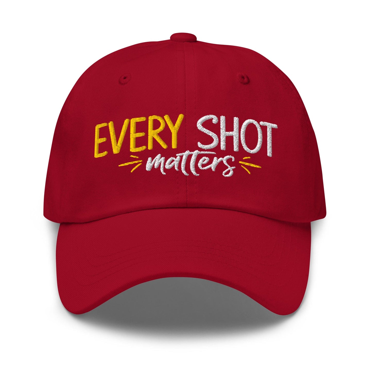 Every Shot Matters Embroidered Golf Cap - Funny Golf Tee by Swing Epic
