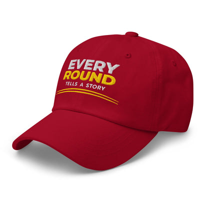 Every Round Tells A Story Embroidered Golf Cap - Funny Golf Tee by Swing Epic