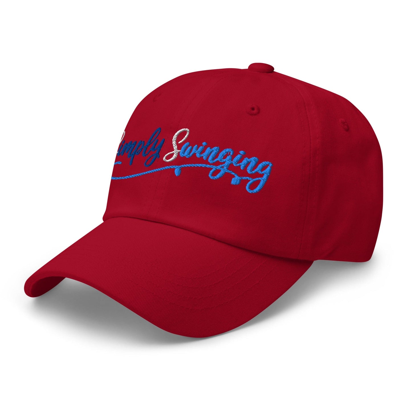 Simply Swinging Quirky Fun Embroidered Golf Cap - Funny Golf Tee by Swing Epic