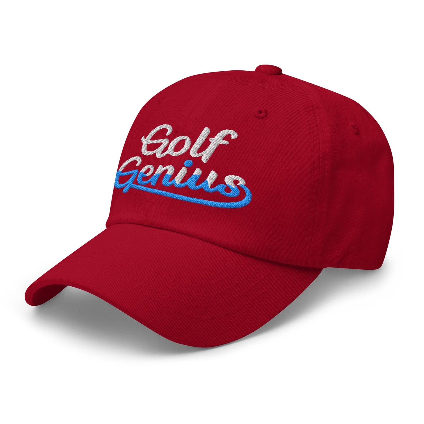 Golf Genius Quirky Fun Spirit Embroidered Golf Cap - Funny Golf Tee by Swing Epic
