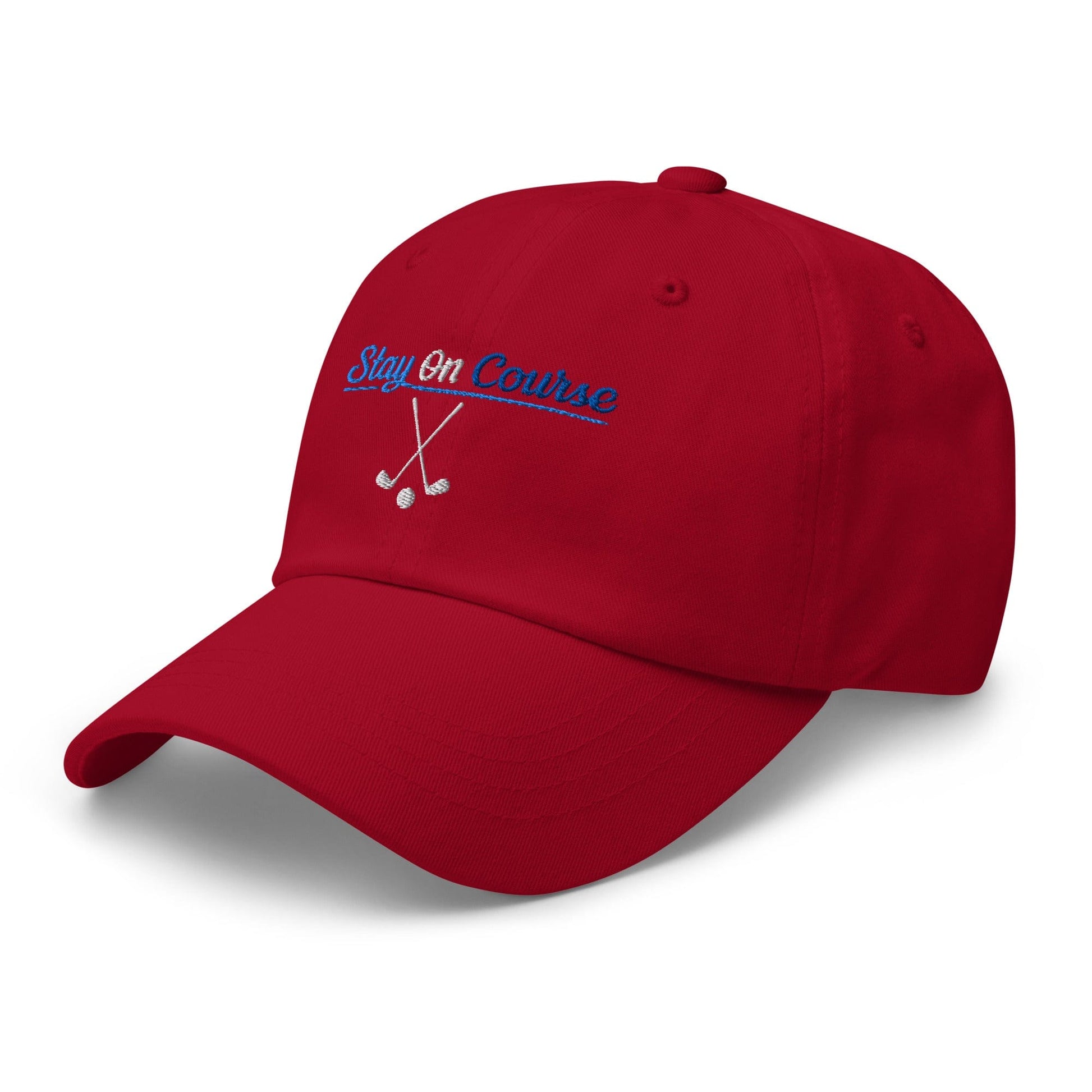Stay On Course Engaging Quirky Embroidered Golf Cap - Funny Golf Tee by Swing Epic