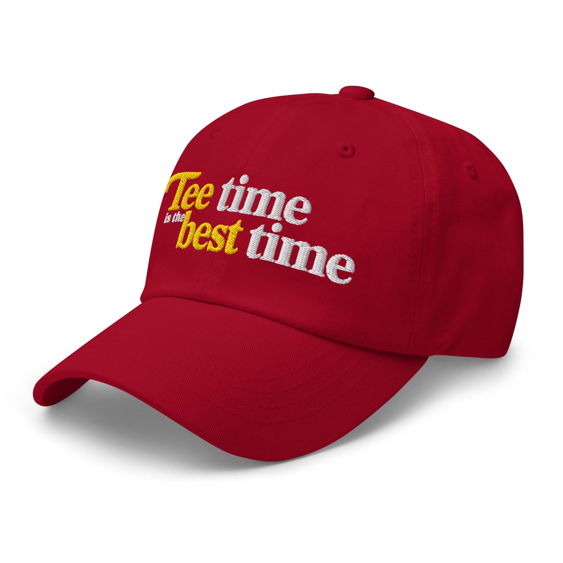 Tee Time is the Best Time Embroidered Golf Cap - Funny Golf Tee by Swing Epic