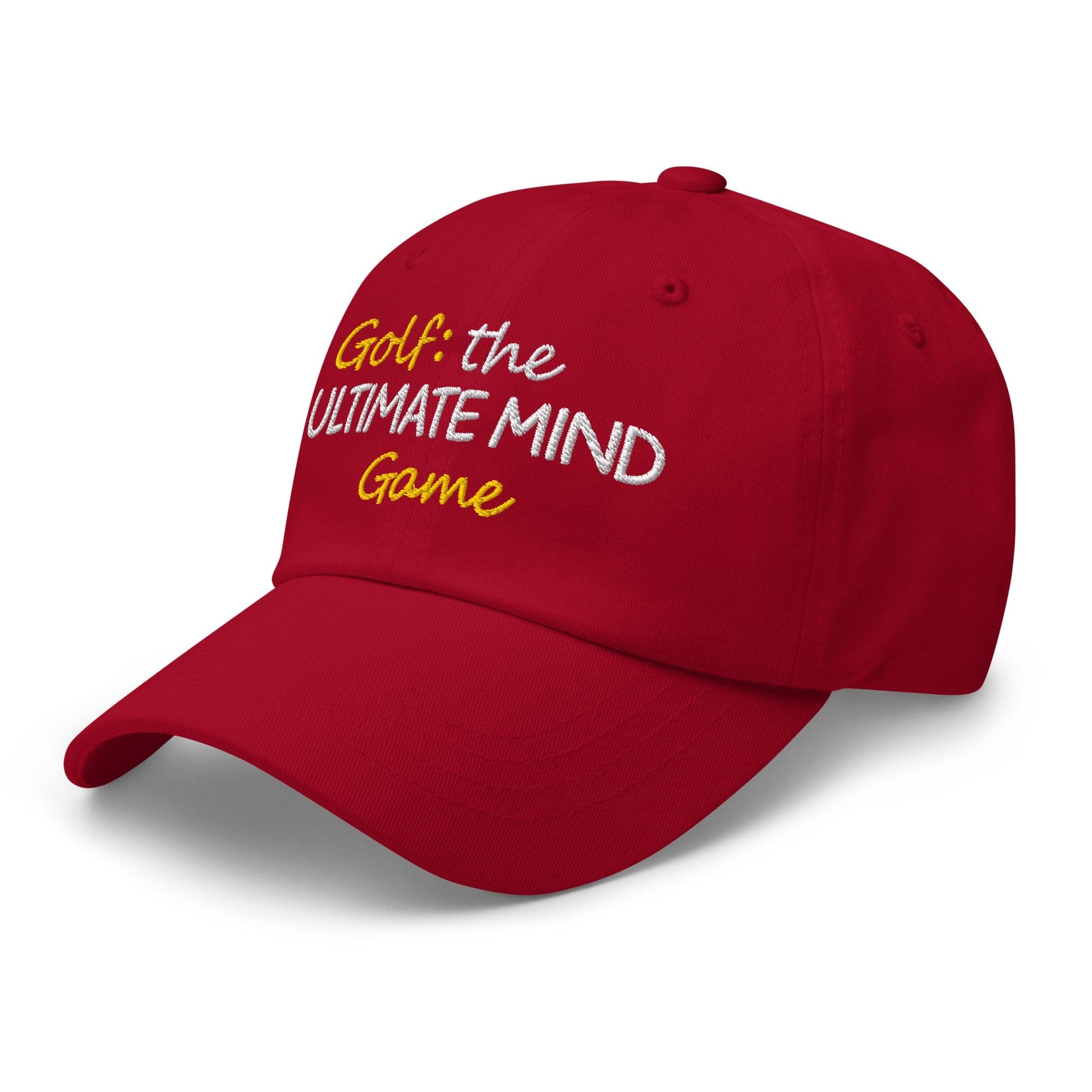 Golf: The Ultimate Mind Game Embroidered Golf Cap - Funny Golf Tee by Swing Epic