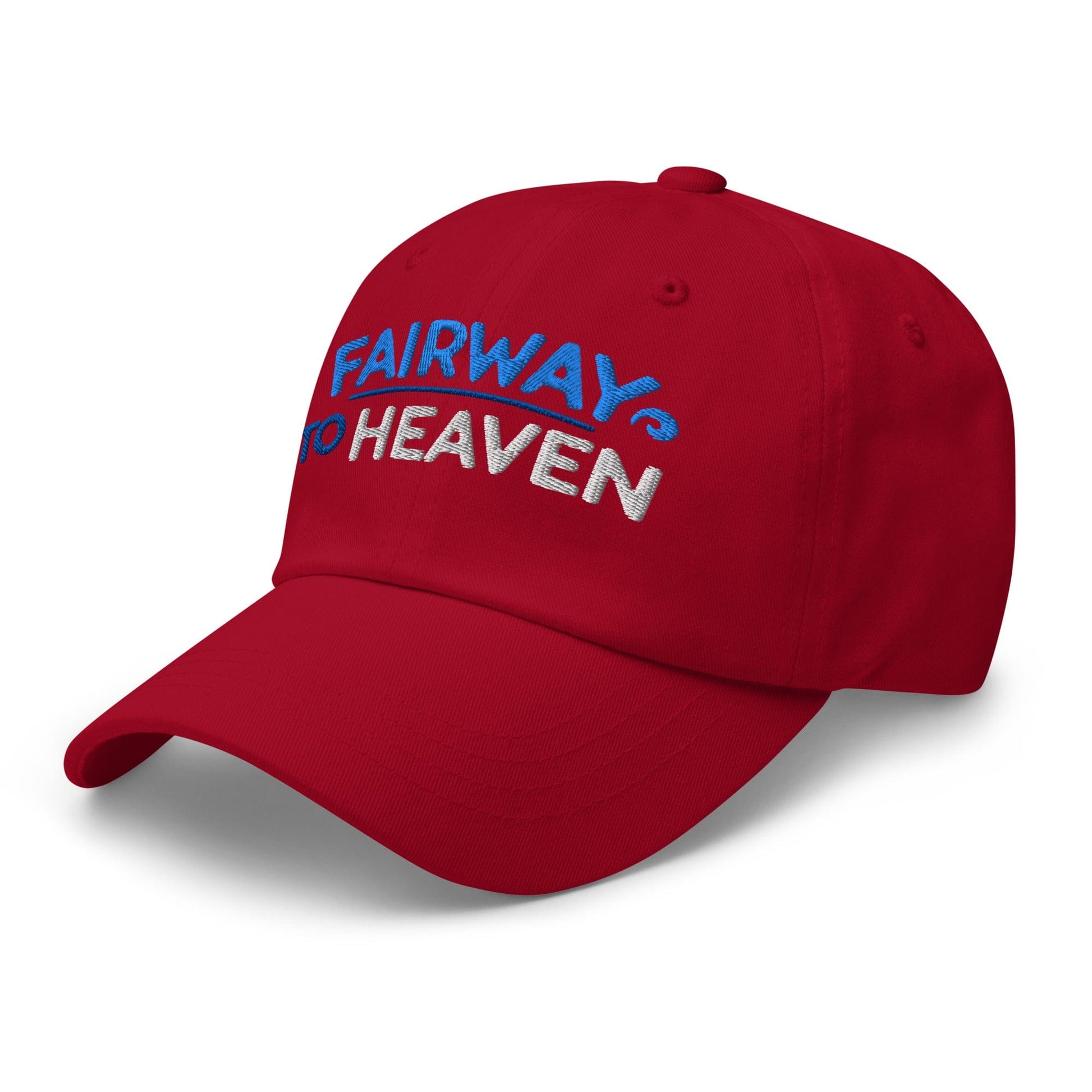 Fairway To Heaven Fun Spirit Embroidered Golf Cap - Funny Golf Tee by Swing Epic