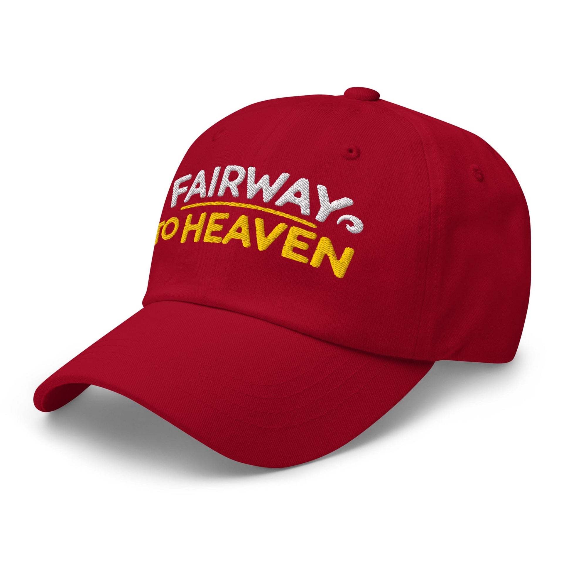 Fairway To Heaven Fun Spirit Embroidered Golf Cap - Funny Golf Tee by Swing Epic