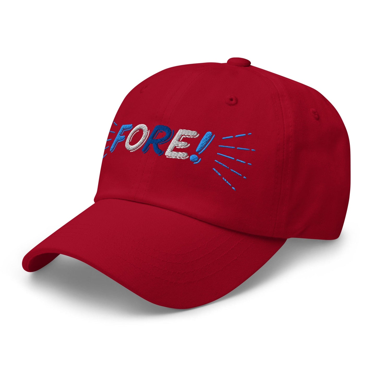 FORE! Quirky Embroidered Golf Cap - Funny Golf Tee by Swing Epic