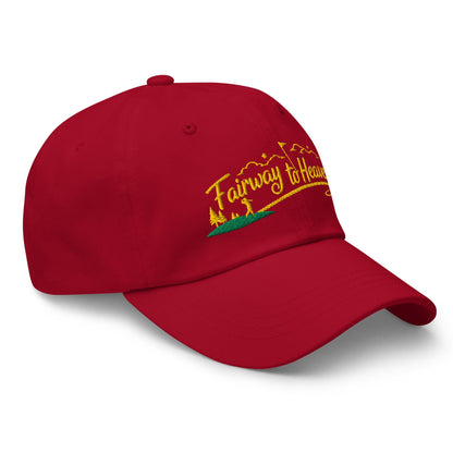 Fairway to Heaven Embroidered Golf Cap - Funny Golf Tee by Swing Epic