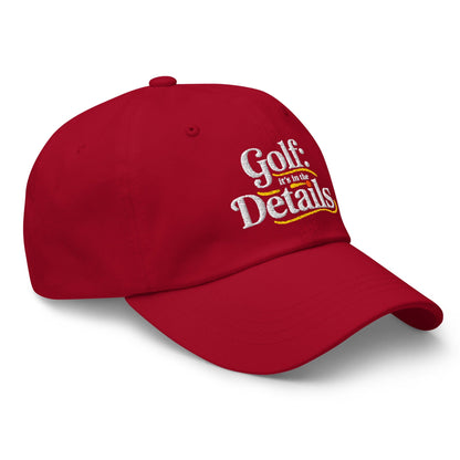 Golf It's In The Details Quirky Engaging Embroidered Golf Cap - Funny Golf Tee by Swing Epic