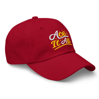 Ace It All Fun Embroidered Golf Cap - Funny Golf Tee by Swing Epic