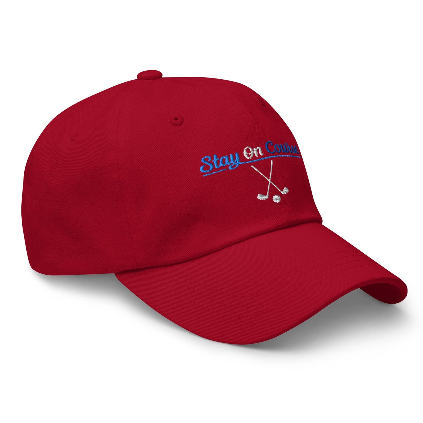 Stay On Course Engaging Quirky Embroidered Golf Cap - Funny Golf Tee by Swing Epic