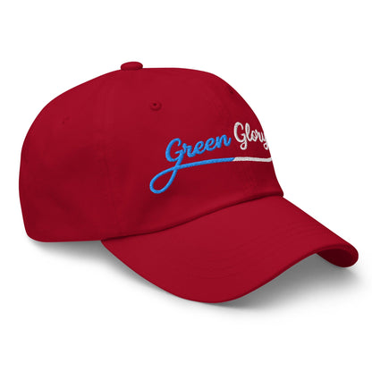 Green Glory Star Fun Floral Print Embroidered Golf Cap - Funny Golf Tee by Swing Epic