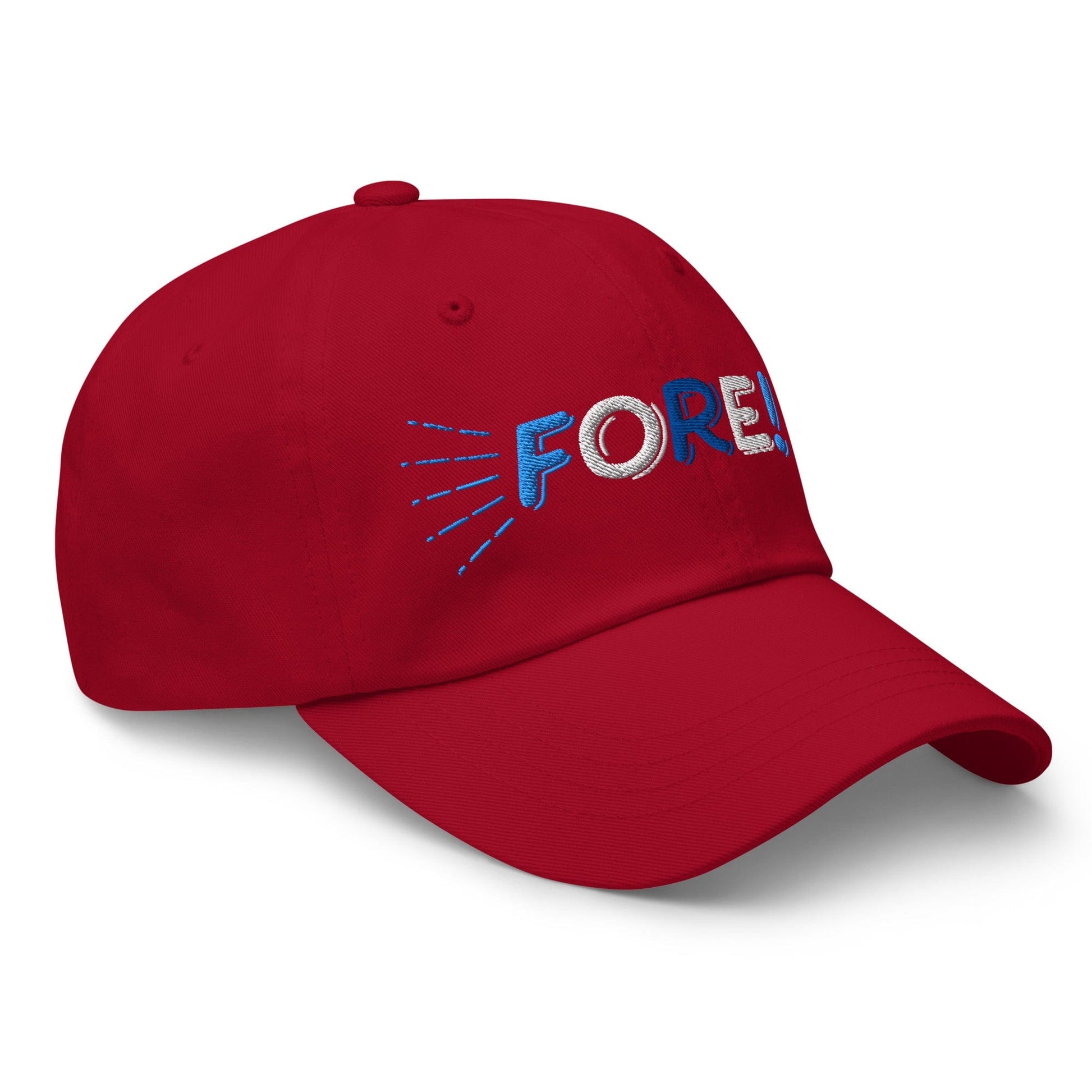 FORE! Quirky Embroidered Golf Cap - Funny Golf Tee by Swing Epic