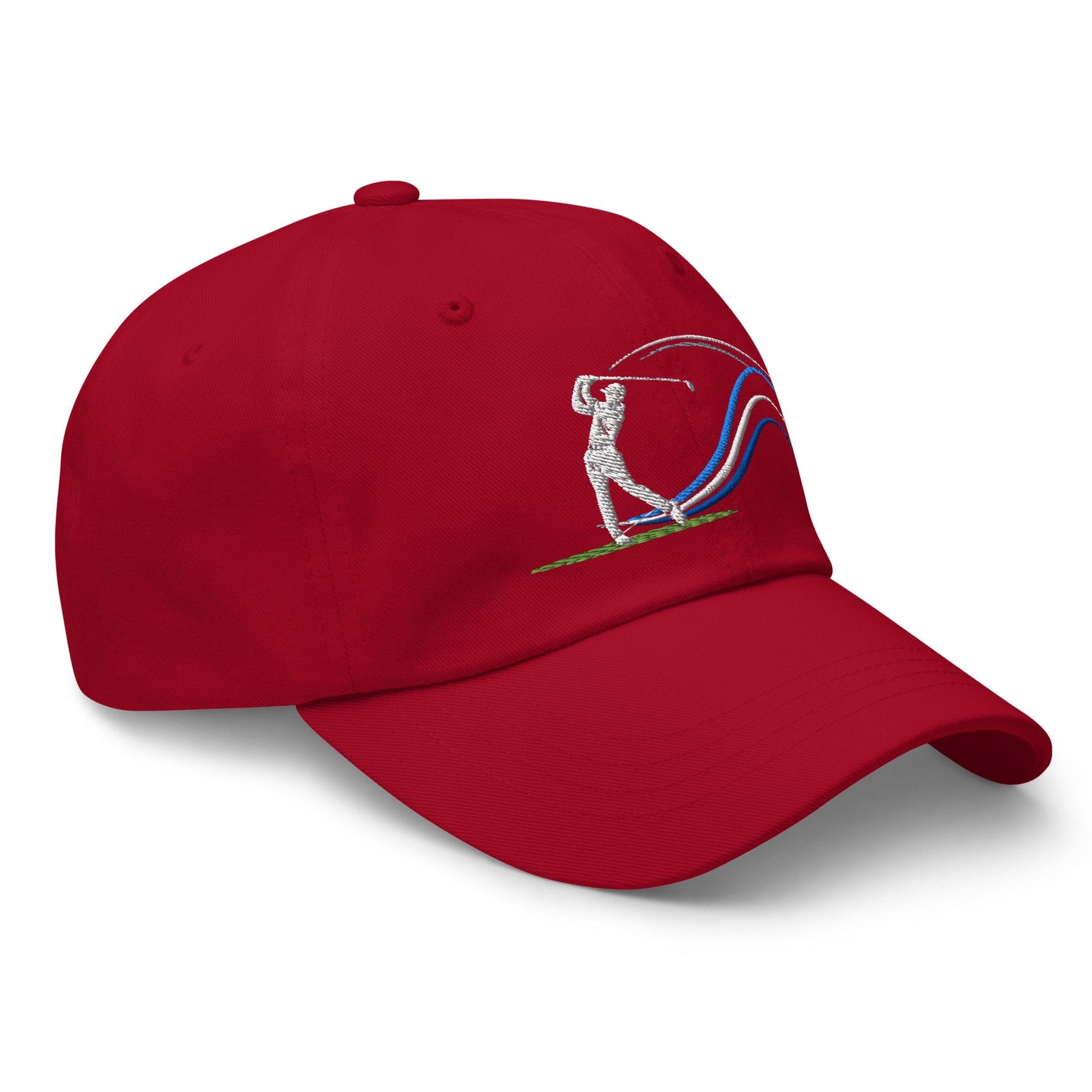 Swing Into Action Dynamic Design Embroidered Golf Cap - Funny Golf Tee by Swing Epic