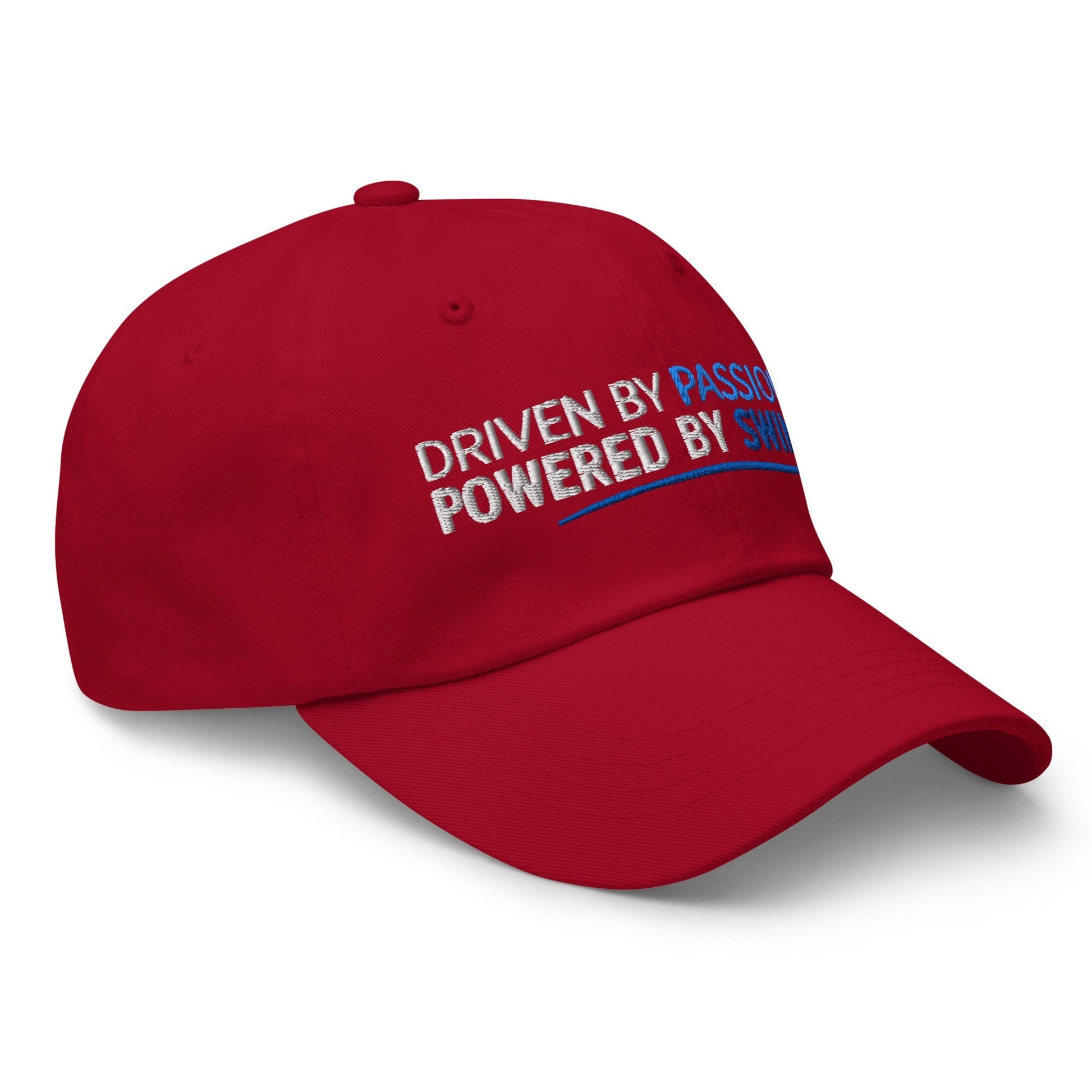 Driven by Passion Powered by Swing Embroidered Golf Cap - Funny Golf Tee by Swing Epic