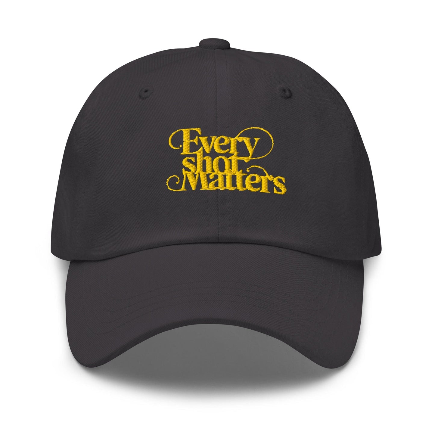 Every Shot Matters Fun Quirky Spirit Embroidered Golf Cap - Funny Golf Tee by Swing Epic