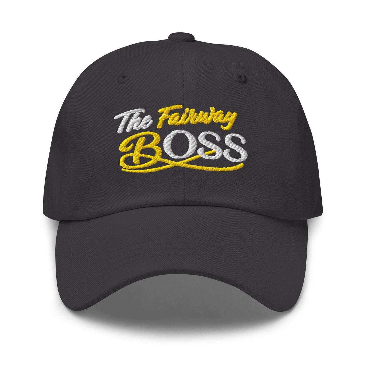 The Fairway Boss Sparkling Glitter Print Embroidered Golf Cap - Funny Golf Tee by Swing Epic