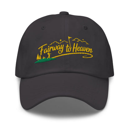 Fairway to Heaven Embroidered Golf Cap - Funny Golf Tee by Swing Epic