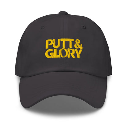 Putt and Glory Embroidered Golf Cap - Funny Golf Tee by Swing Epic