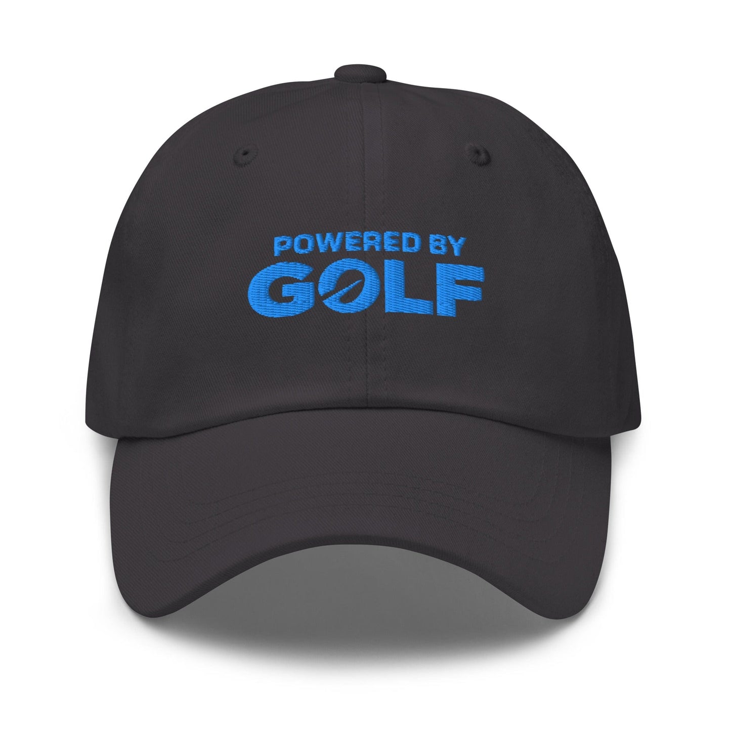 Powered By Golf Funny Embroidered Golf Cap - Funny Golf Tee by Swing Epic