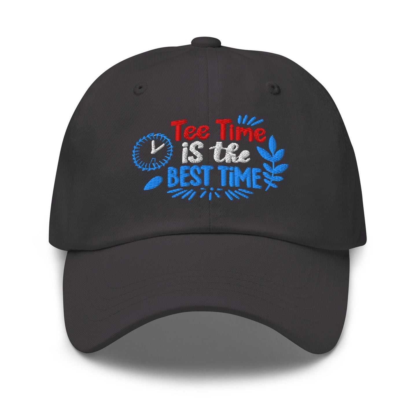 Tee Time is the Best Time Embroidered Golf Cap - Funny Golf Tee by Swing Epic