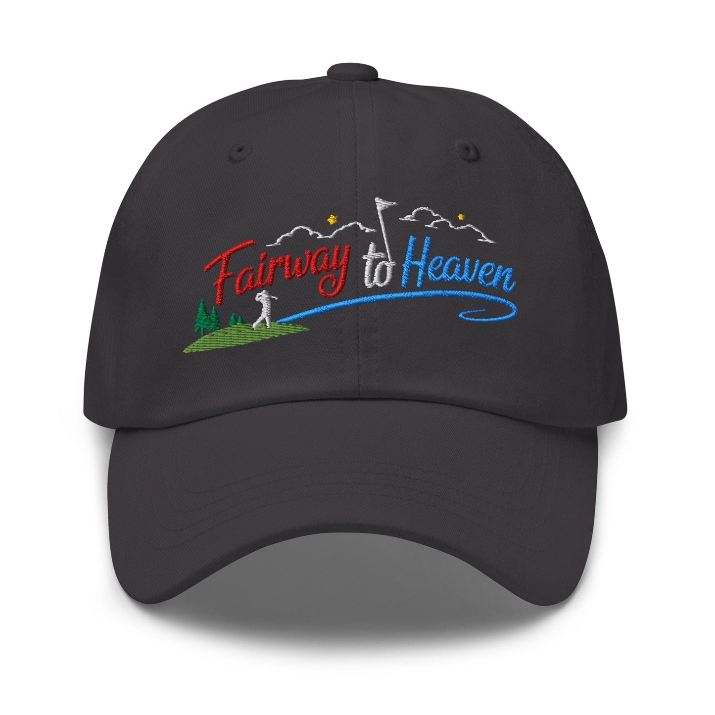 Fairway to Heaven Embroidered Golf Cap - Funny Golf Tee by Swing Epic