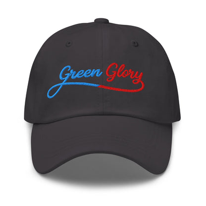 Green Glory Star Fun Floral Print Embroidered Golf Cap - Funny Golf Tee by Swing Epic