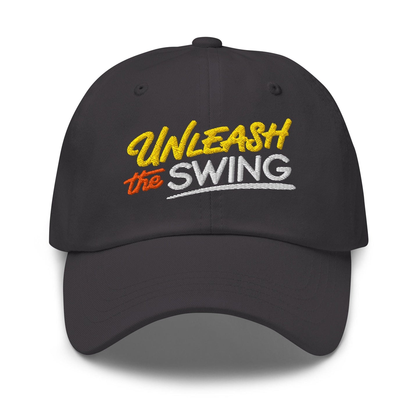 Unleash The Swing Embroidered Golf Cap - Funny Golf Tee by Swing Epic