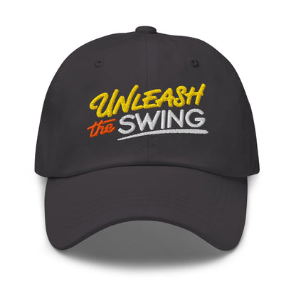 Unleash The Swing Embroidered Golf Cap - Funny Golf Tee by Swing Epic