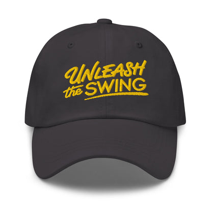 Unleash The Swing Embroidered Golf Cap - Funny Golf Tee by Swing Epic