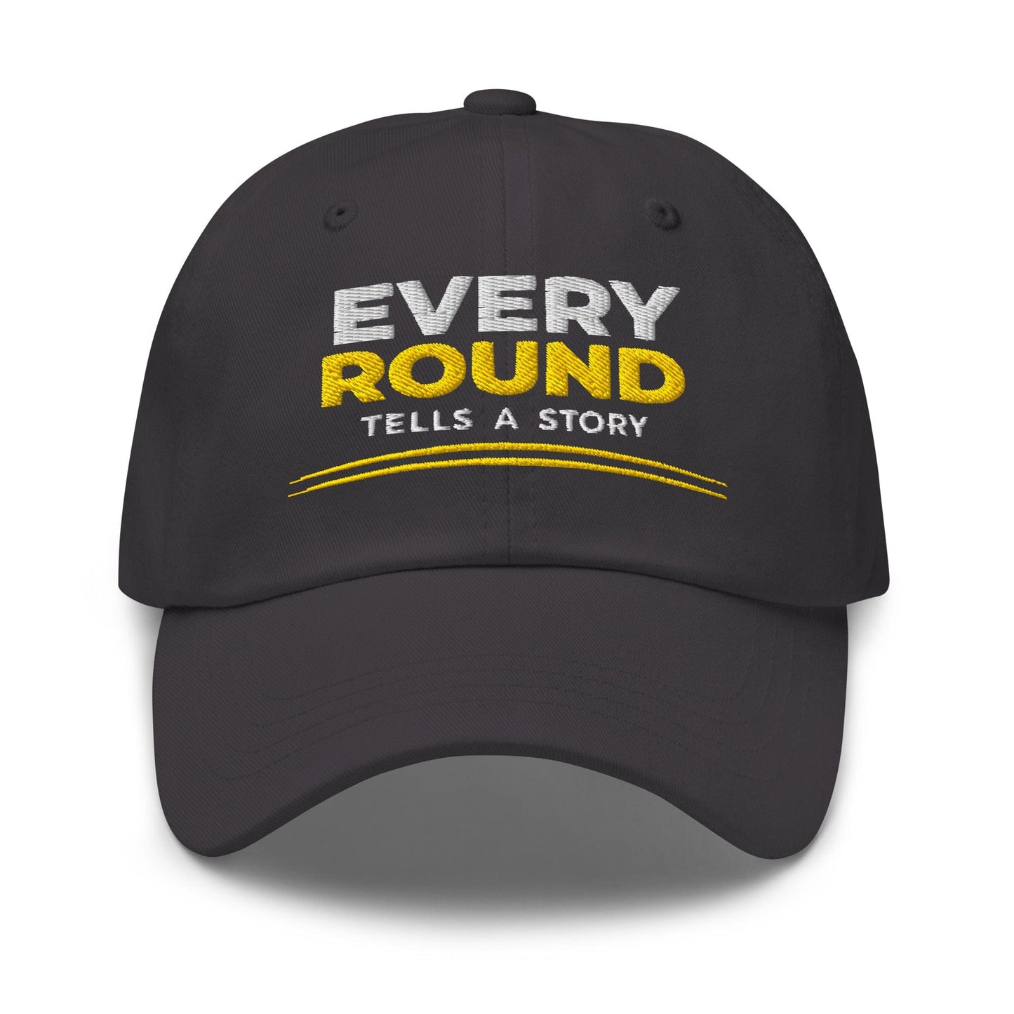Every Round Tells A Story Embroidered Golf Cap - Funny Golf Tee by Swing Epic