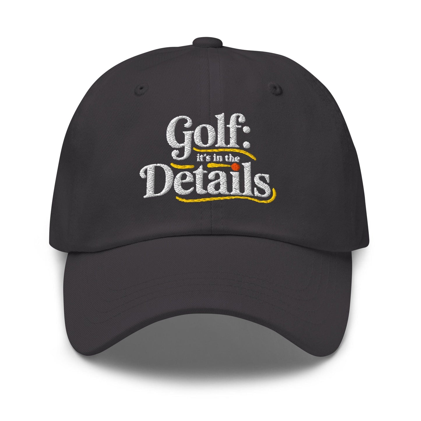 Golf It's In The Details Quirky Engaging Embroidered Golf Cap - Funny Golf Tee by Swing Epic