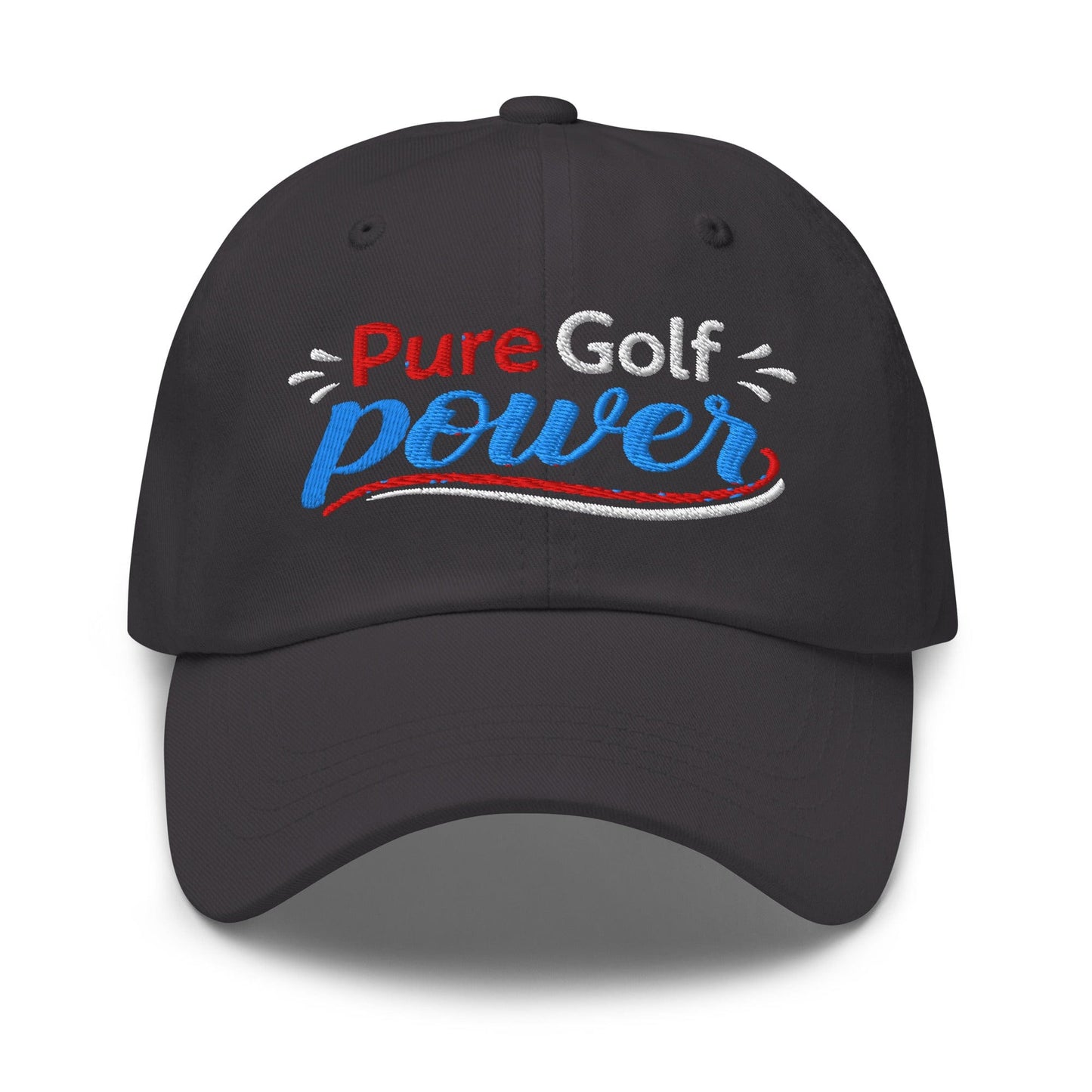 Pure Golf Power Embroidered Golf Cap - Funny Golf Tee by Swing Epic
