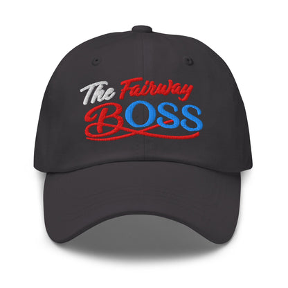 The Fairway Boss Sparkling Glitter Print Embroidered Golf Cap - Funny Golf Tee by Swing Epic