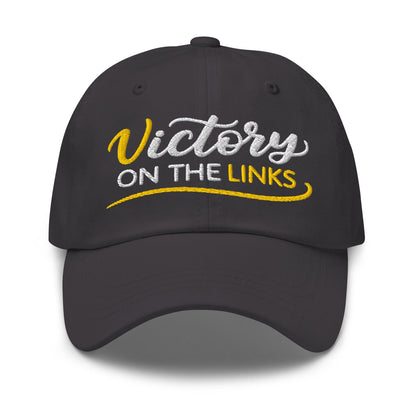 Victory on the Links Fun and Unique Embroidered Golf Cap - Funny Golf Tee by Swing Epic