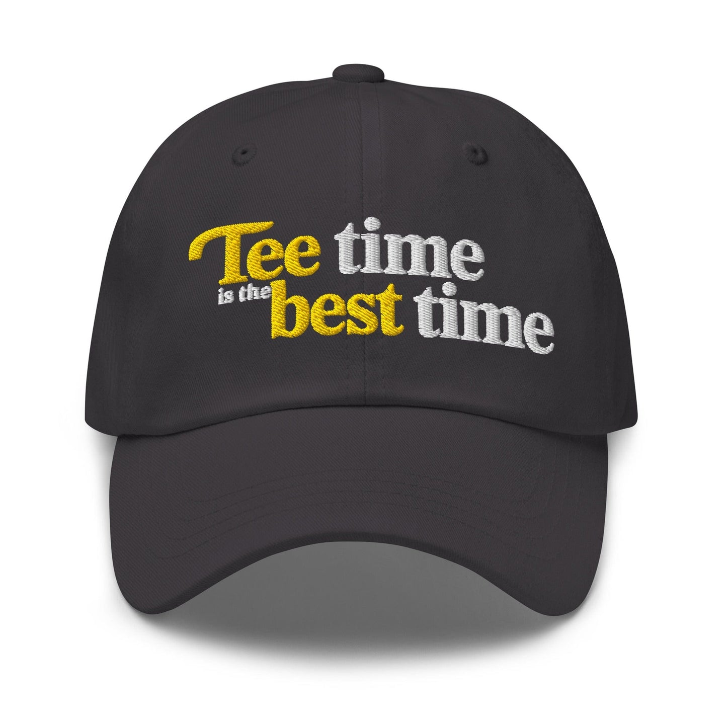 Tee Time is the Best Time Embroidered Golf Cap - Funny Golf Tee by Swing Epic