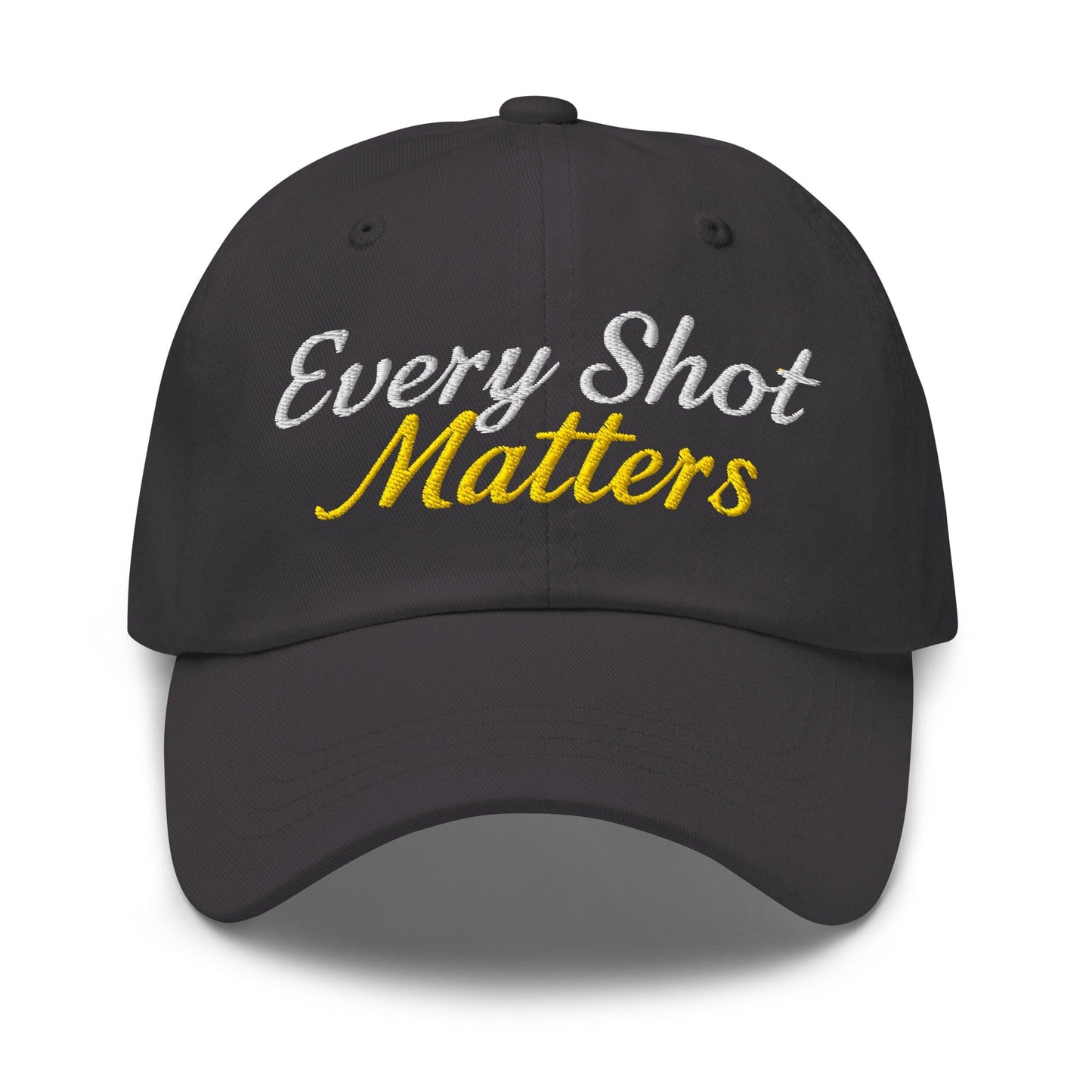 Every Shot Matters Fun Embroidered Golf Cap - Funny Golf Tee by Swing Epic