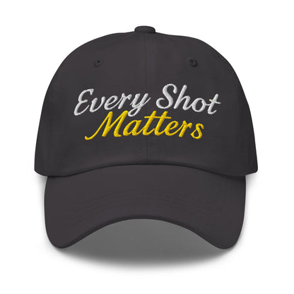Every Shot Matters Fun Embroidered Golf Cap - Funny Golf Tee by Swing Epic